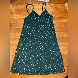 brandy melville floral green amara dress